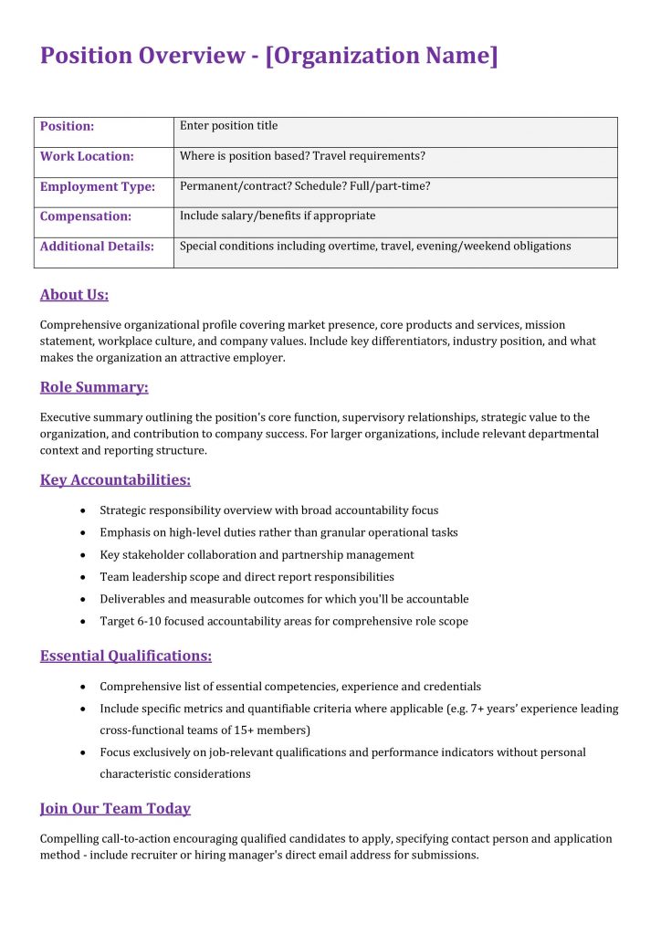 Modern-job-description-template