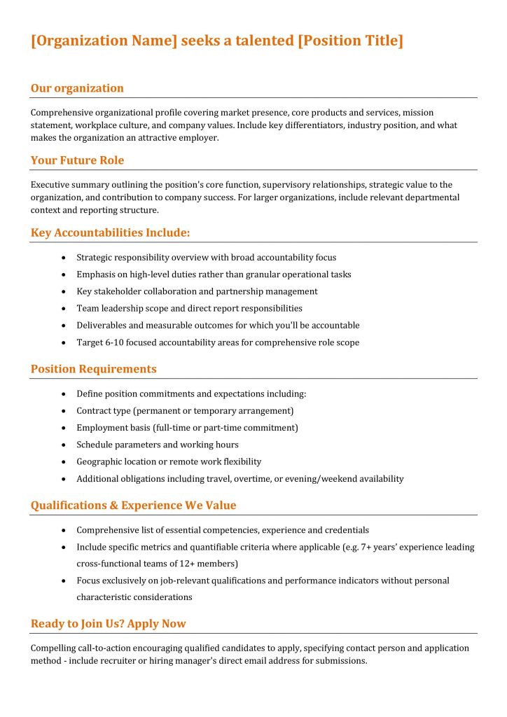 Tech-firm-job-description-template