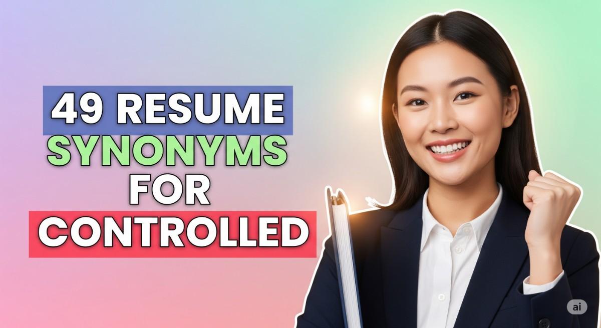 49 Resume Synonyms for Controlled