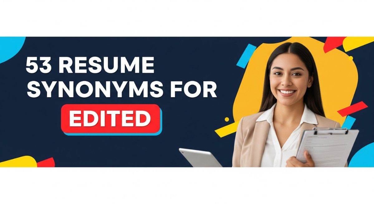 53 Resume Synonyms for Edited