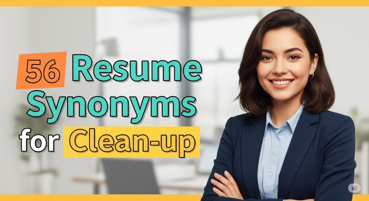 56 Resume Synonyms for Clean-up