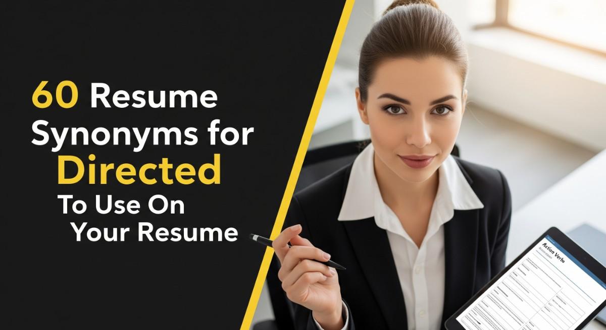 60 Resume Synonyms for Directed
