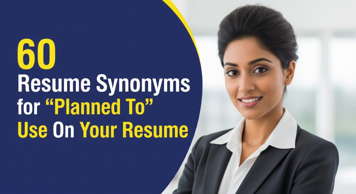 Resume Synonyms for Planned