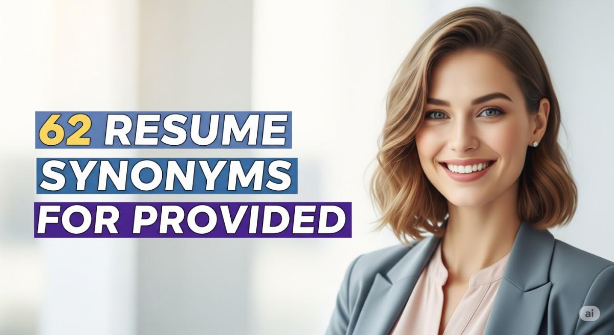 62 Resume Synonyms for Provided