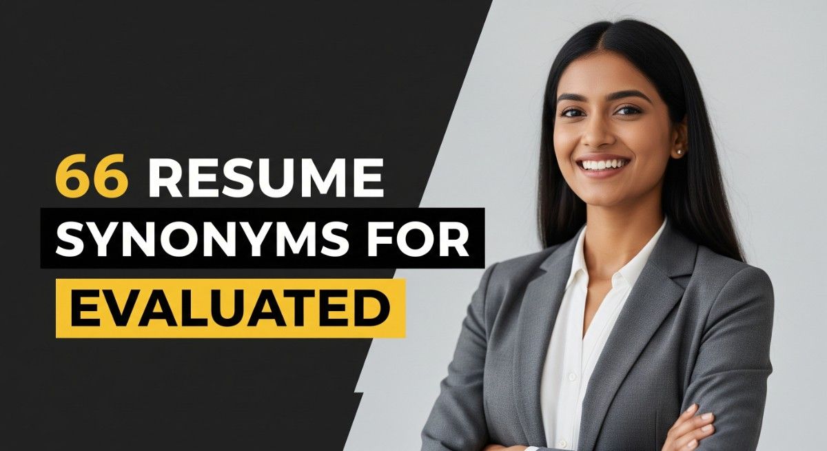 66 Resume Synonyms for Evaluated