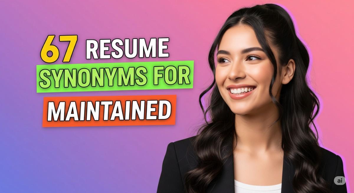 67 Resume Synonyms for Maintained