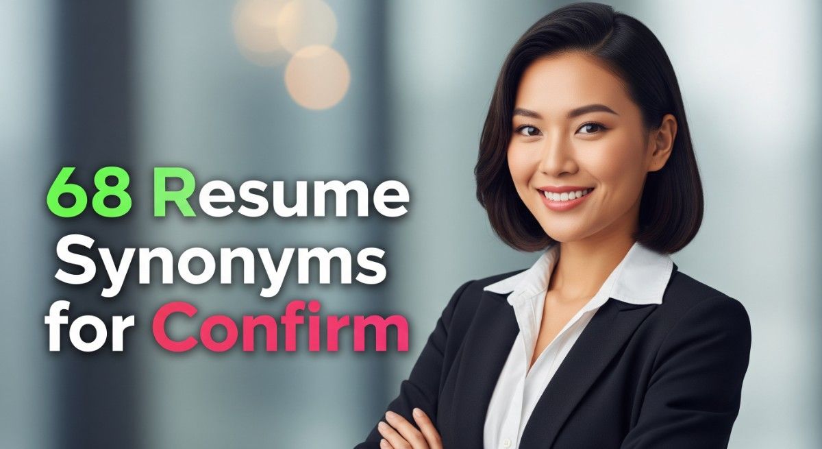 68 Resume Synonyms for Confirm