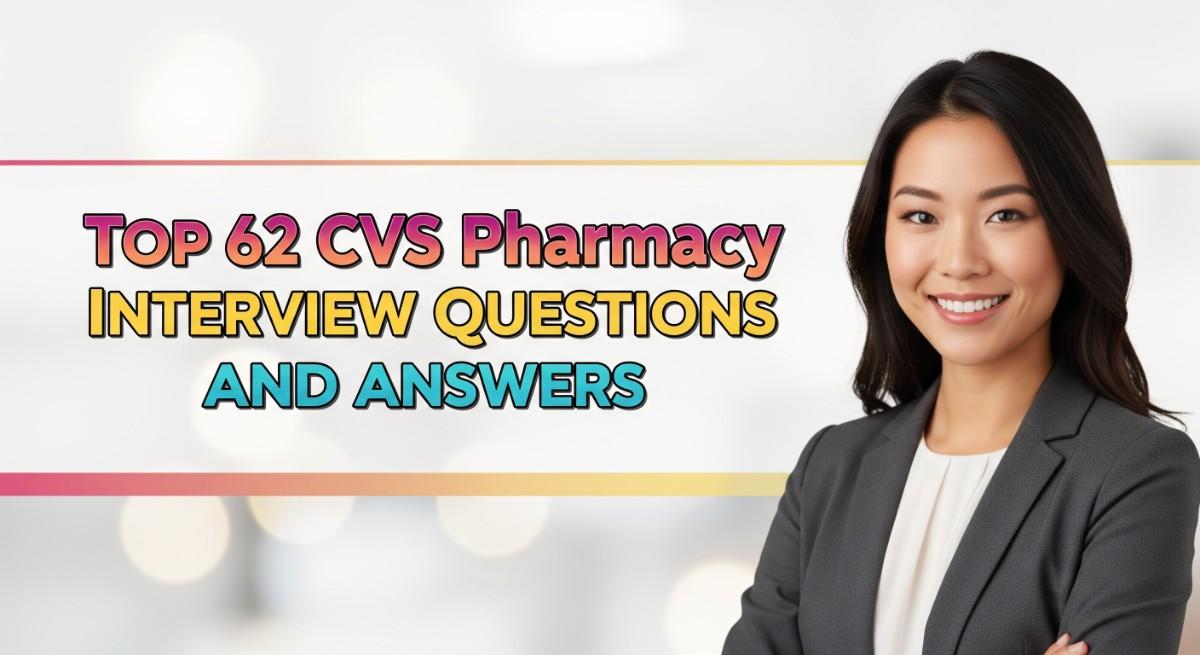 Top 62 CVS Pharmacy Interview Questions and Answers