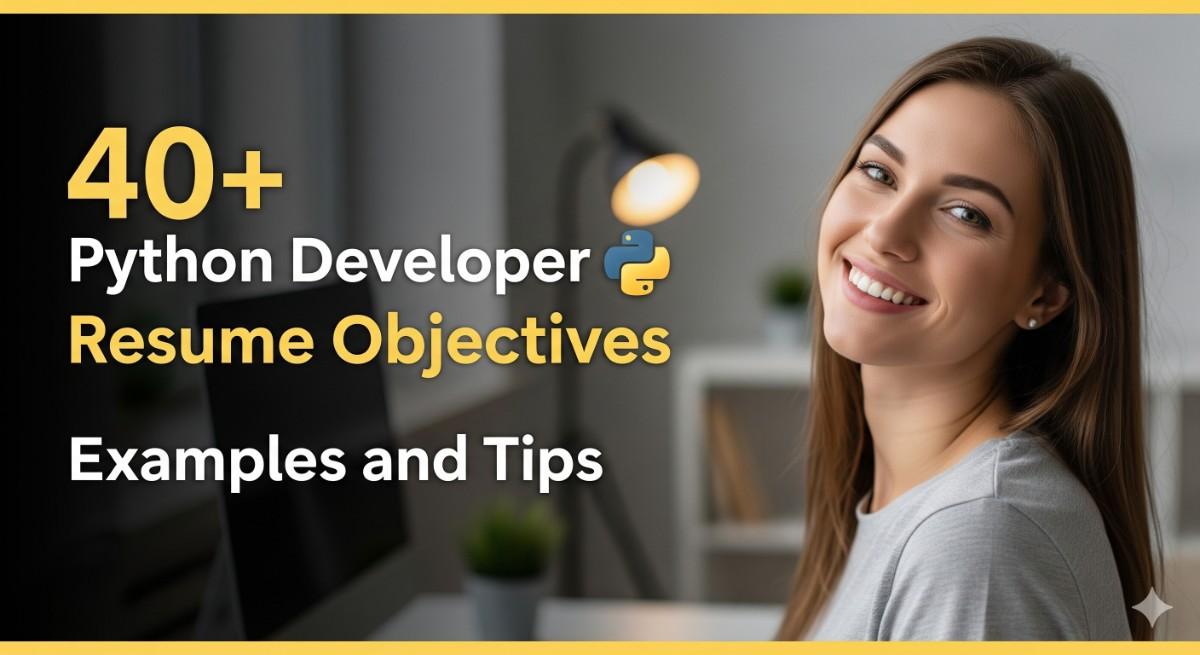 40+ Python Developer Resume Objectives Examples and Tips