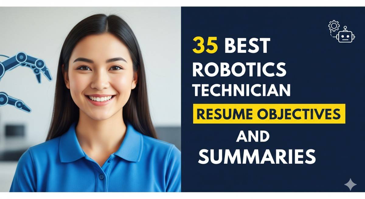35 Best Robotics Technician Resume Objectives and Summaries