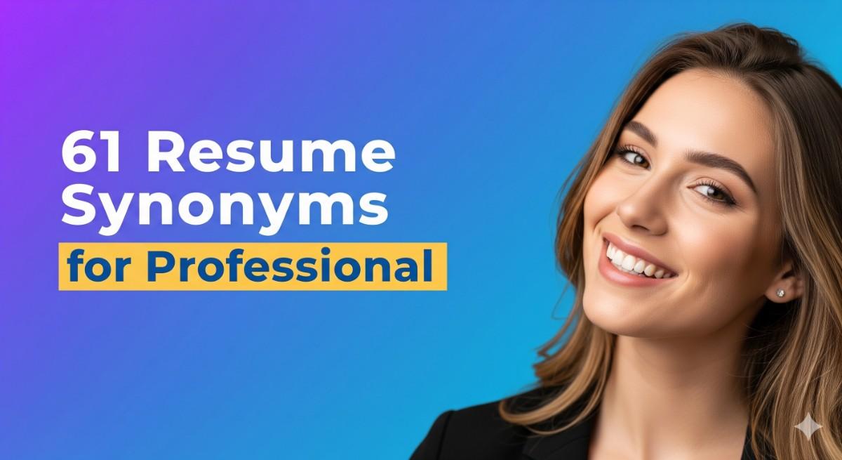 61 Resume Synonyms for Professional To Use On Your Resume