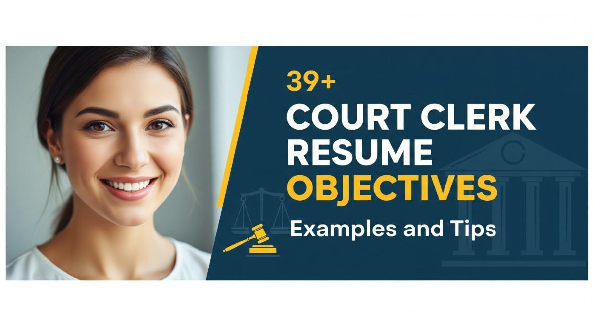 39+ Court Clerk Resume Objectives Examples and Tips