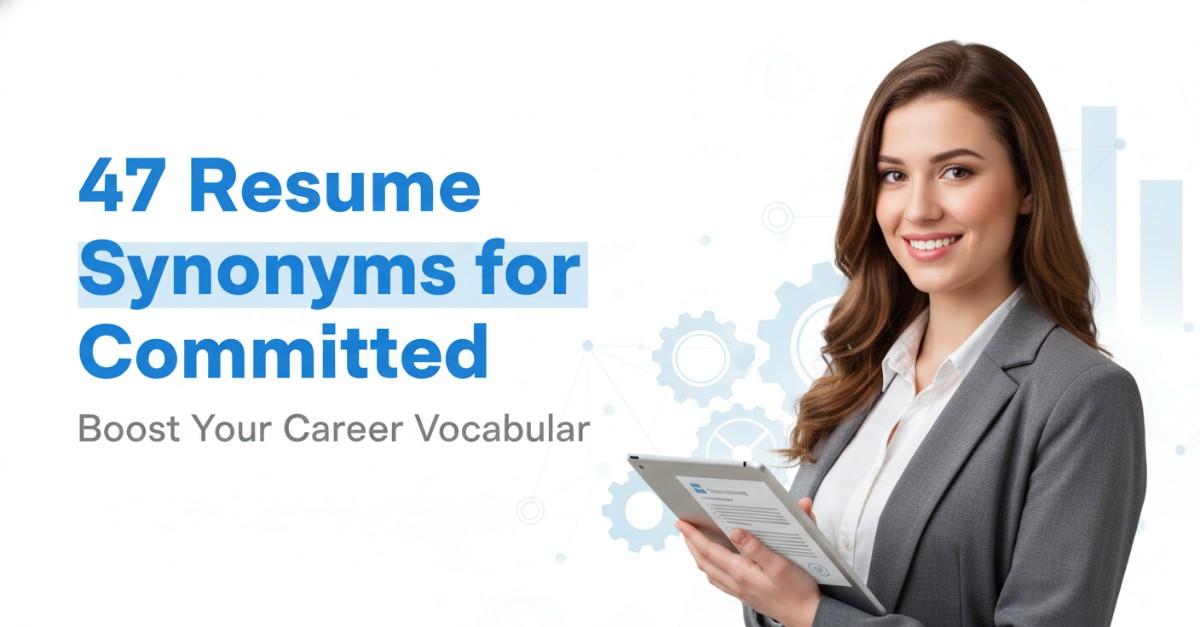 47 Resume Synonyms for Committed To Use On Your Resume
