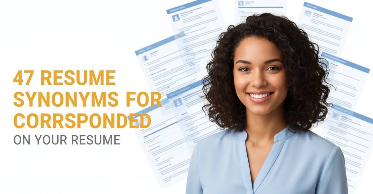 47 Resume Synonyms for Corresponded To Use On Your Resume