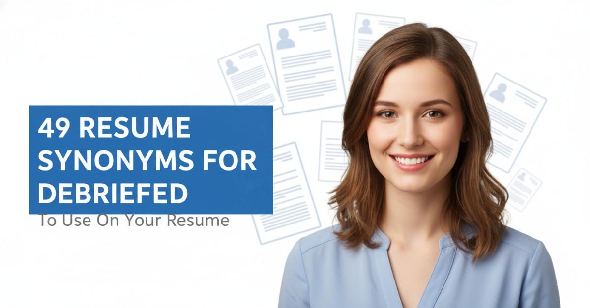 49 Resume Synonyms for Debriefed To Use On Your Resume