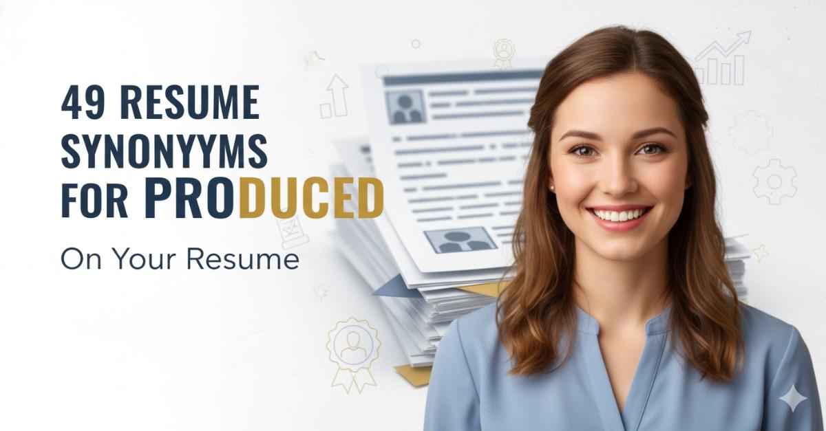 49 Resume Synonyms for Produced To Use On Your Resume