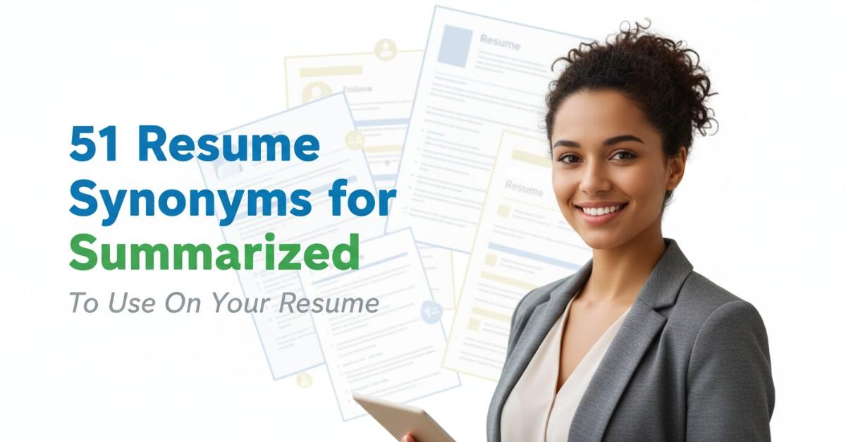 51 Resume Synonyms for Summarized To Use On Your Resume