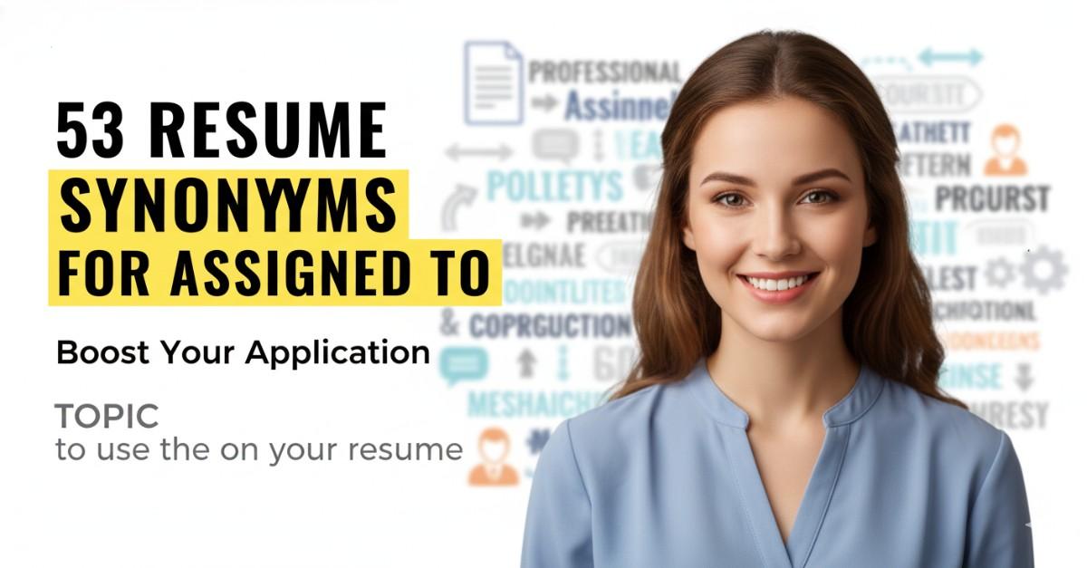 53 Resume Synonyms for Assigned To Use On Your Resume