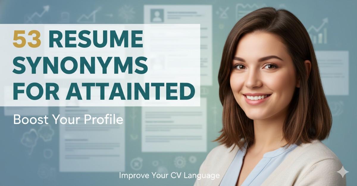 53 Resume Synonyms for Attained To Use On Your Resume