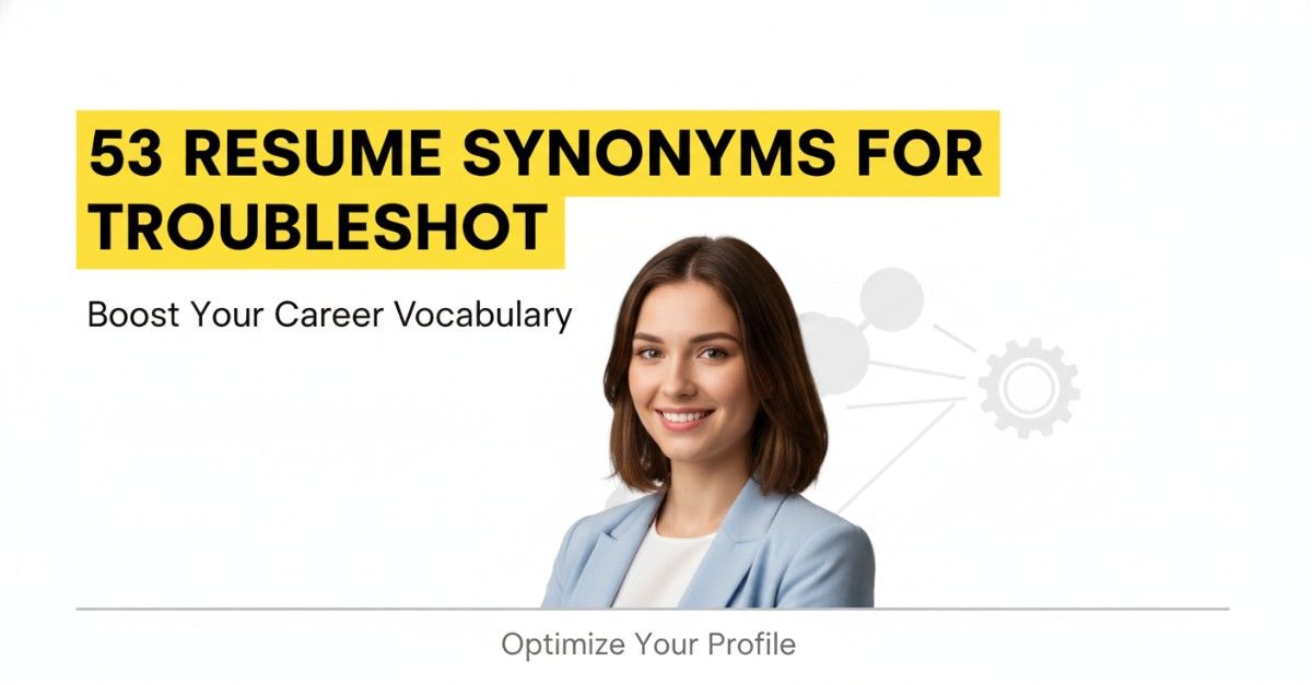 53 Resume Synonyms for Troubleshot To Use On Your Resume