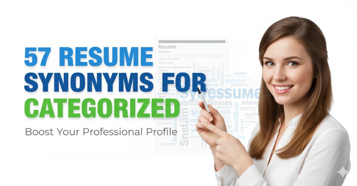 57 Resume Synonyms for Categorized To Use On Your Resume