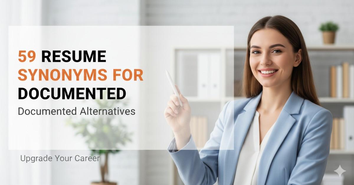 59 Resume Synonyms for Documented To Use On Your Resume