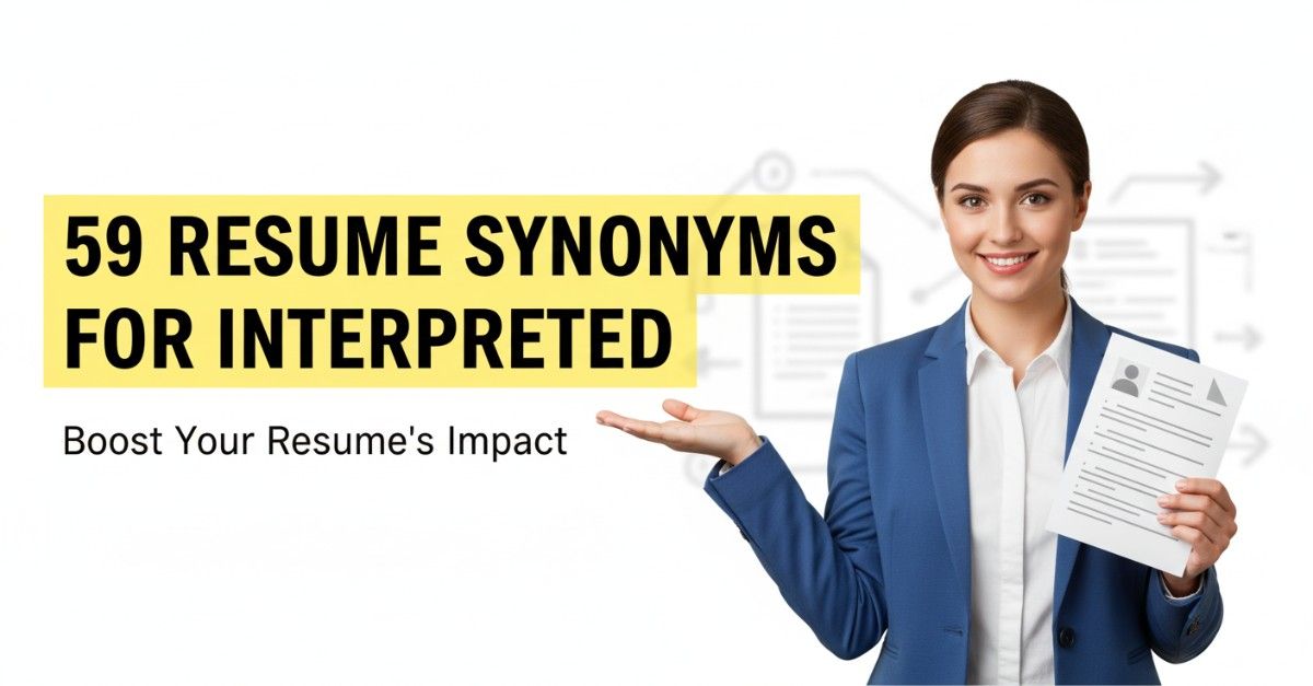 59 Resume Synonyms for Interpreted To Use On Your Resume