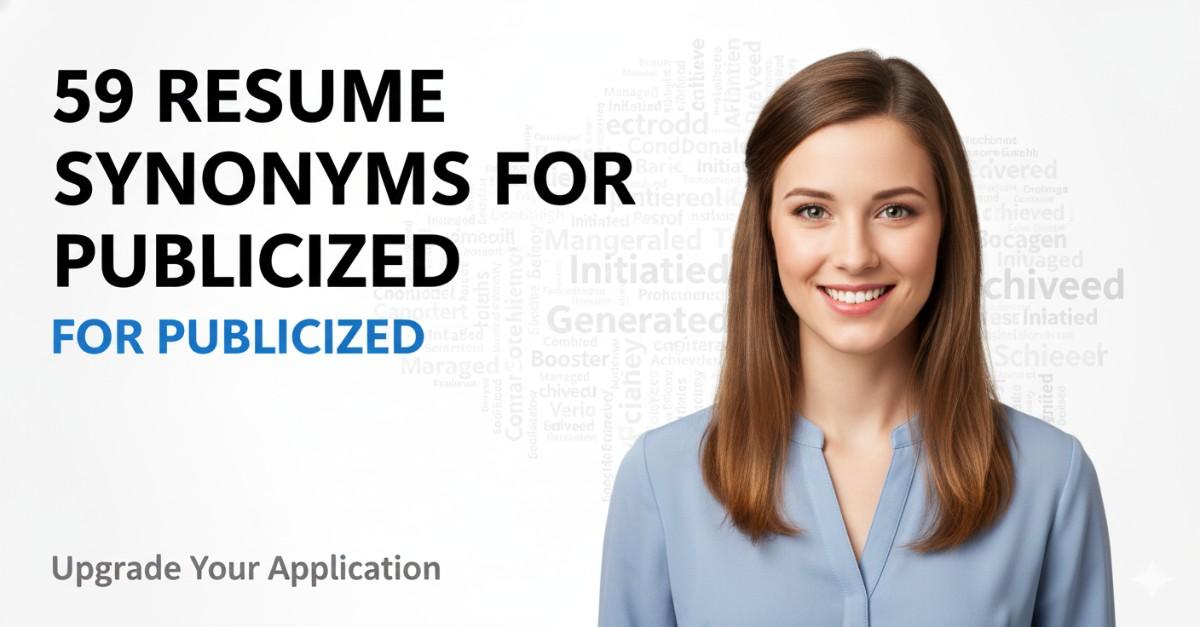 59 Resume Synonyms for Publicized To Use On Your Resume