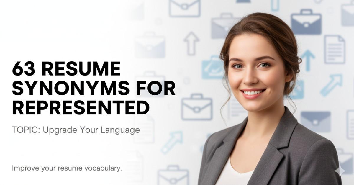 63 Resume Synonyms for Represented To Use On Your Resume