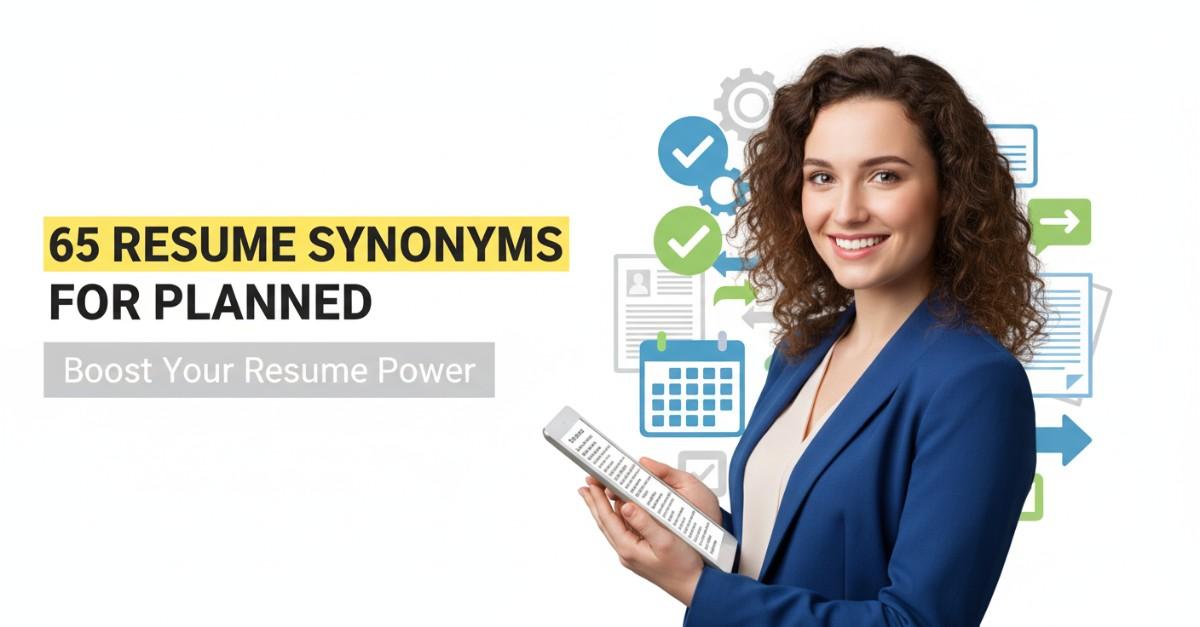 65 Resume Synonyms for Planned To Use On Your Resume
