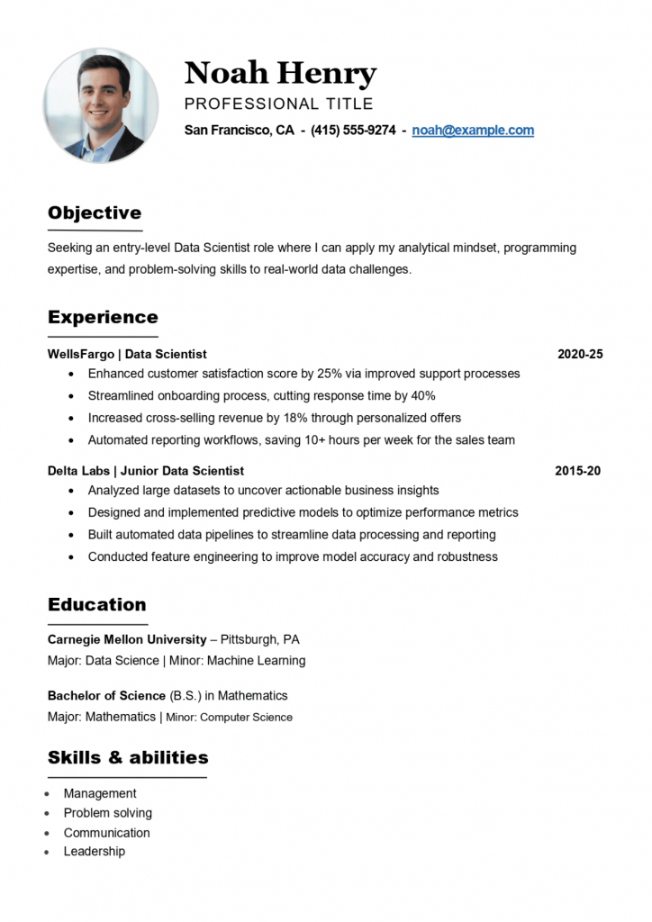 Minimalist Resume Template