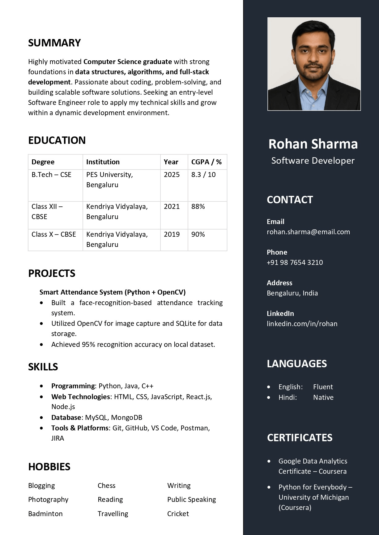 12 Free Word CV Templates to download (Easy to edit) ResumeKraft