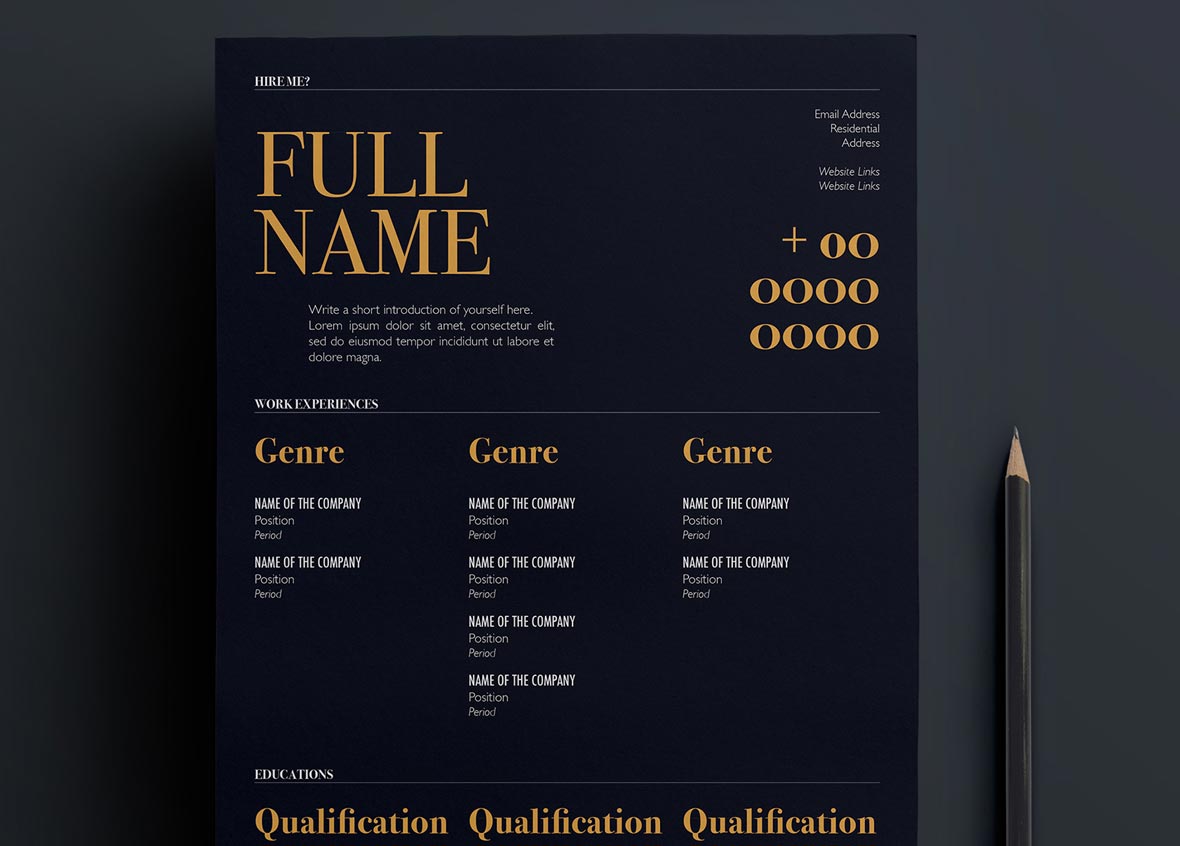 free-one-page-resume-template-dark-color-2023-resumekraft