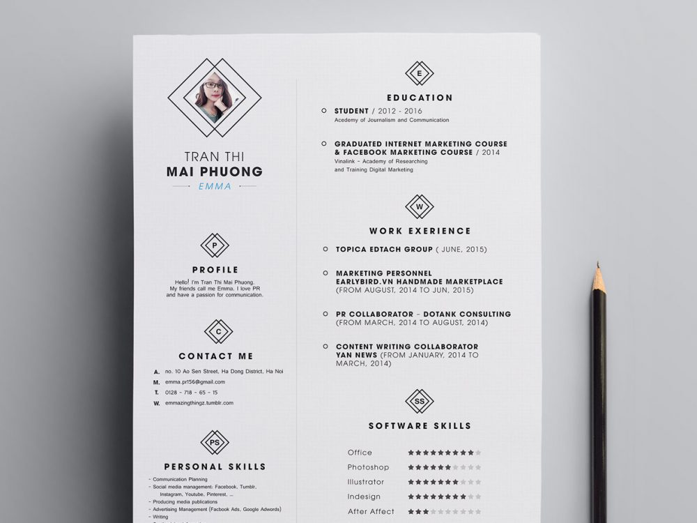 Clean Resume Template Free