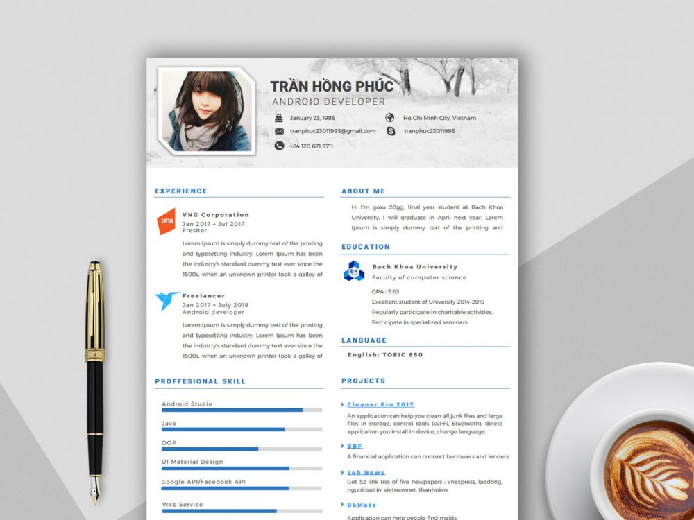 Creative Resume Template Word from resumekraft.com