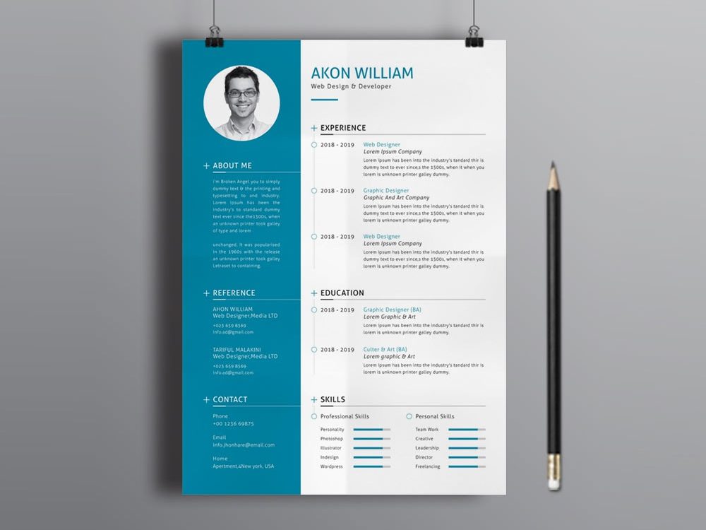 professional modern resume templates