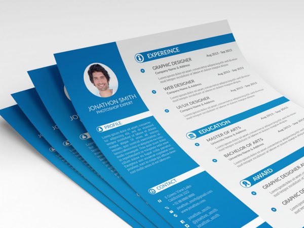 Free Resume & CV Templates in Photoshop (PSD) Format 2023