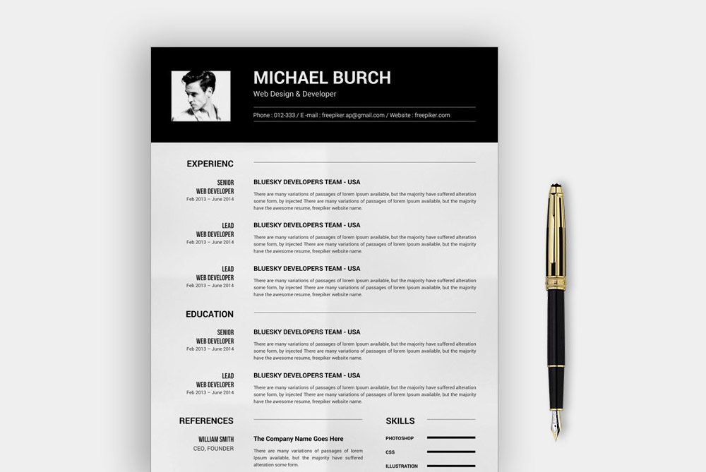 Free Simple Curriculum Vitae Template Word Format 2023 - ResumeKraft