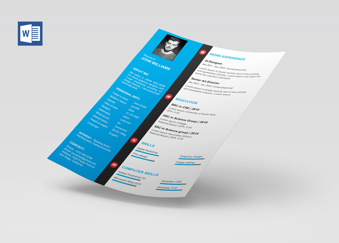 Modern CV Template Word Free Download In 2024 ResumeKraft