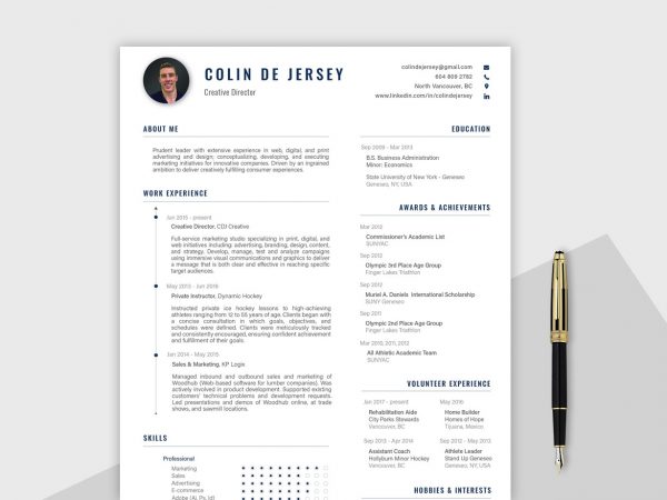 Free Professional Resume Template