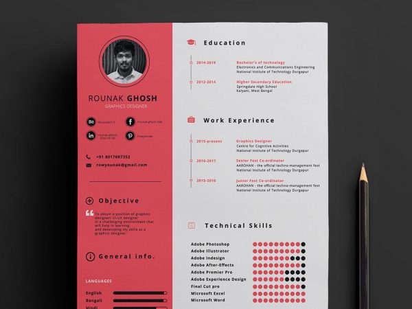 Free Simple Resume & CV Templates Word Format 2019 ...