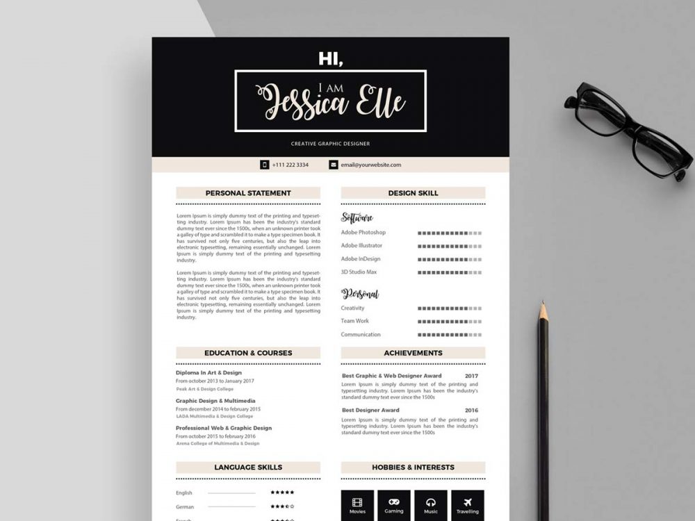 free resume template word download