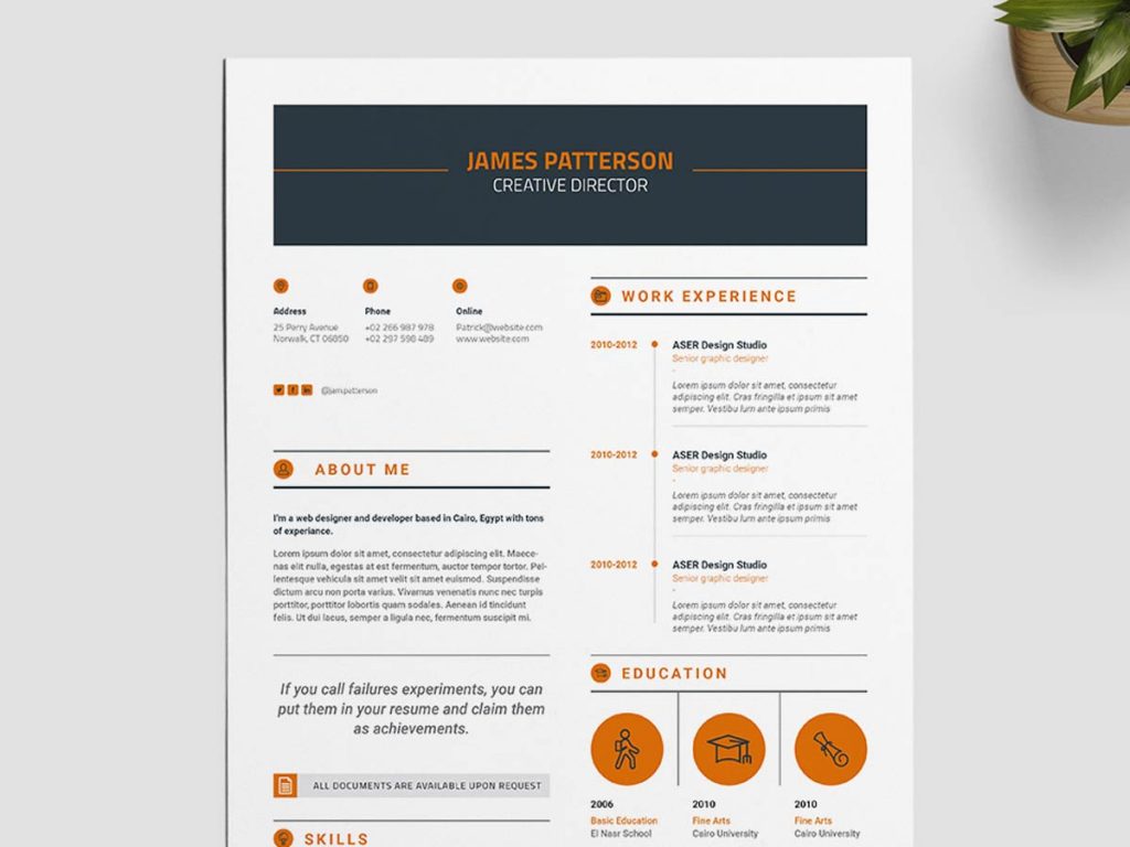 resume templates for indesign
