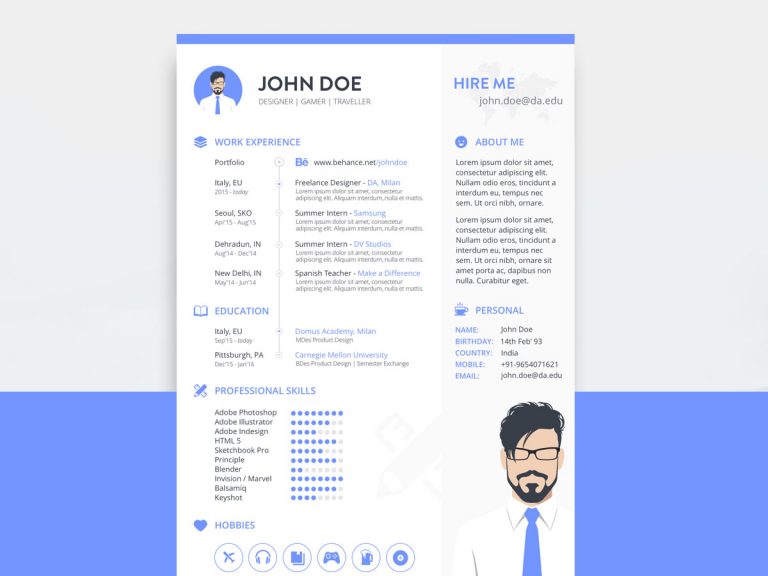 Free Resume & CV Templates in Sketch Format [2023] ResumeKraft