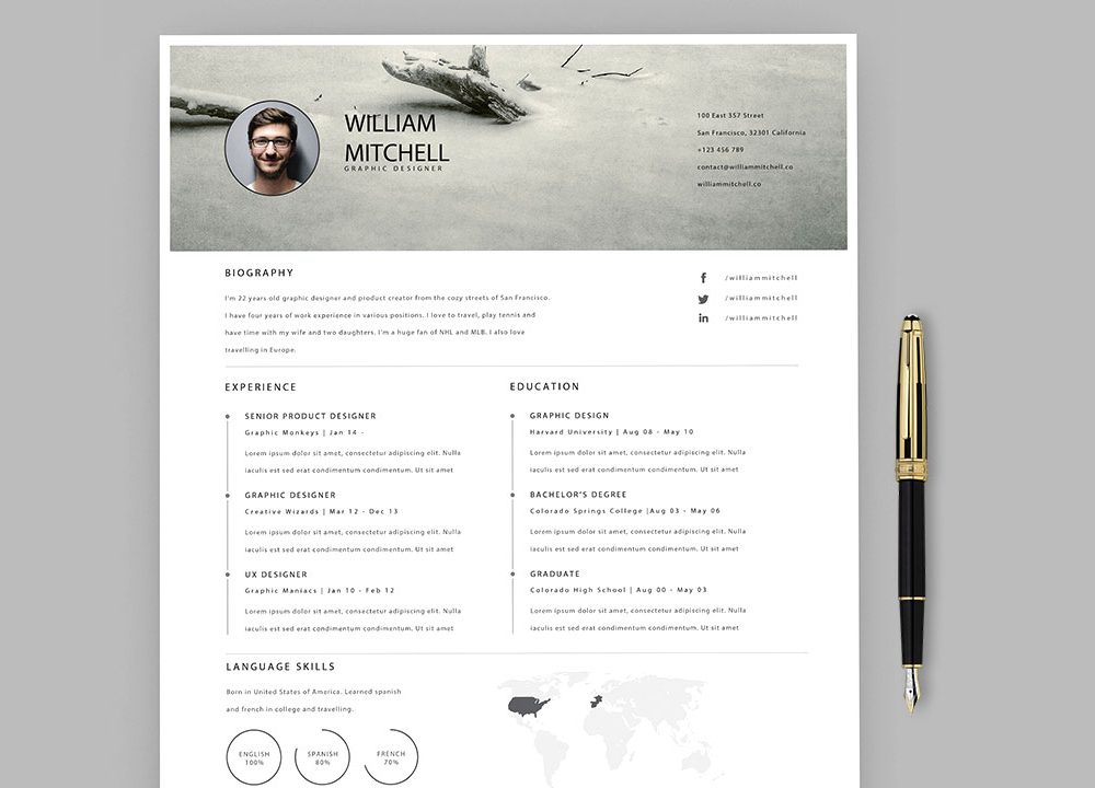 Adobe Illustrator Resume Template Free Download 2024 ResumeKraft