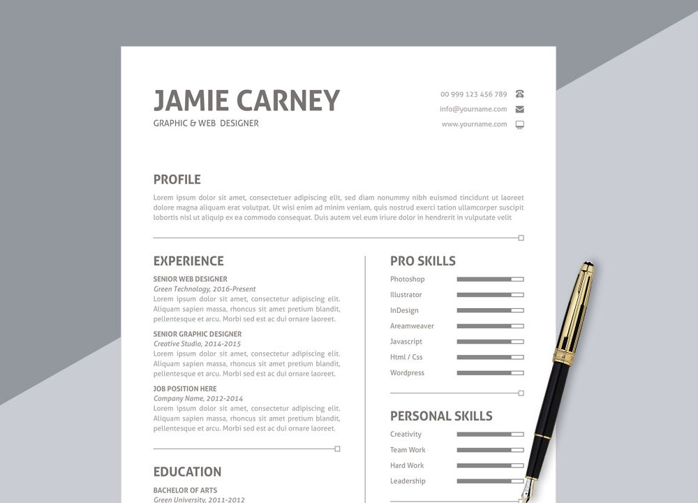 Free Simple Resume Format Download In Ms Word - Cv Format Word Free Professional Cv Format In Ms Word Doc ... - Anyone can use this clean and elegant free resume template for a fresher or an experience position.