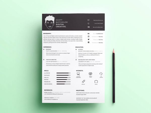 Free A4 Resume Template