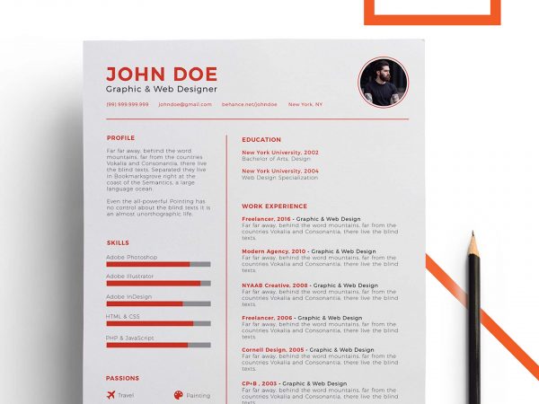 adobe illustrator resume templates