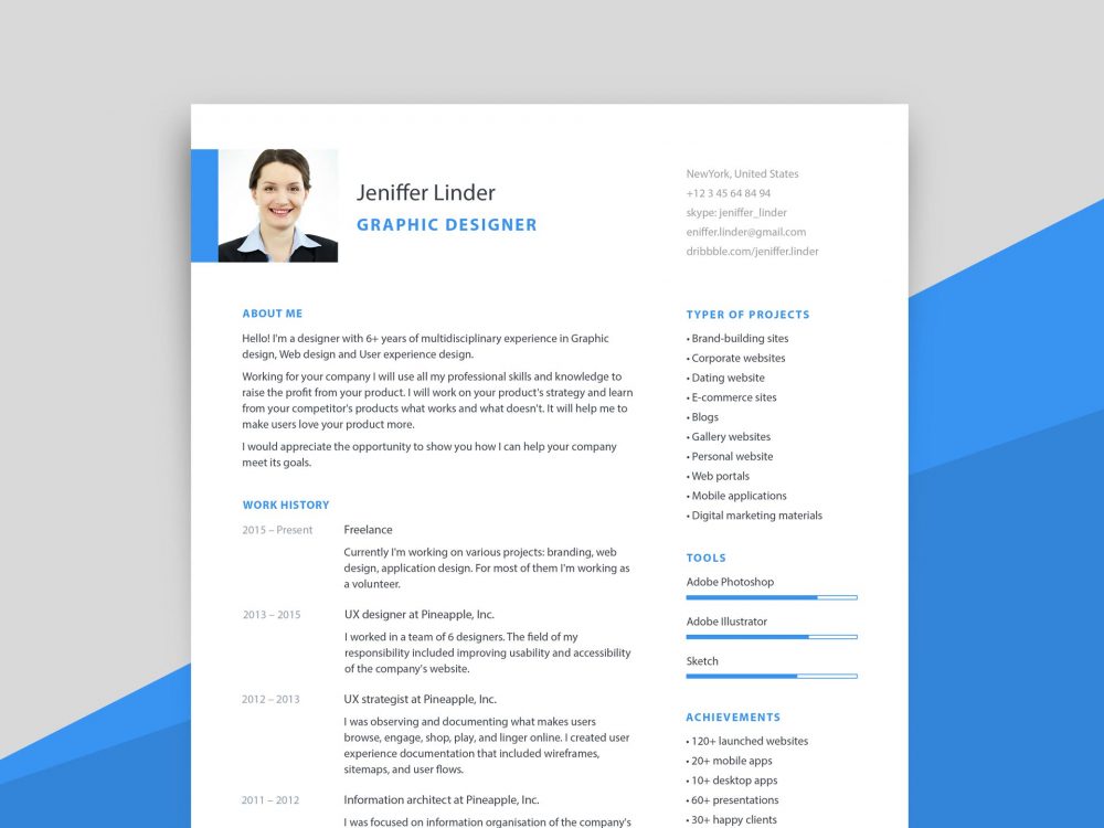 Simple Modern Resume Template With Cover Letter Resumekraft