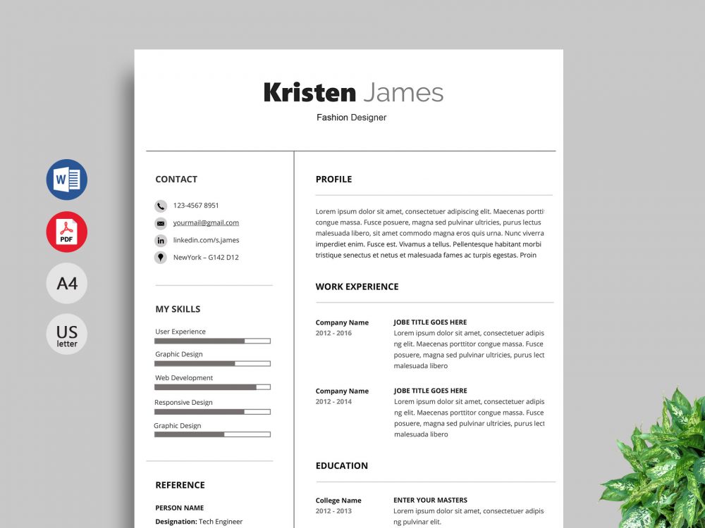 my perfect resume templates free download